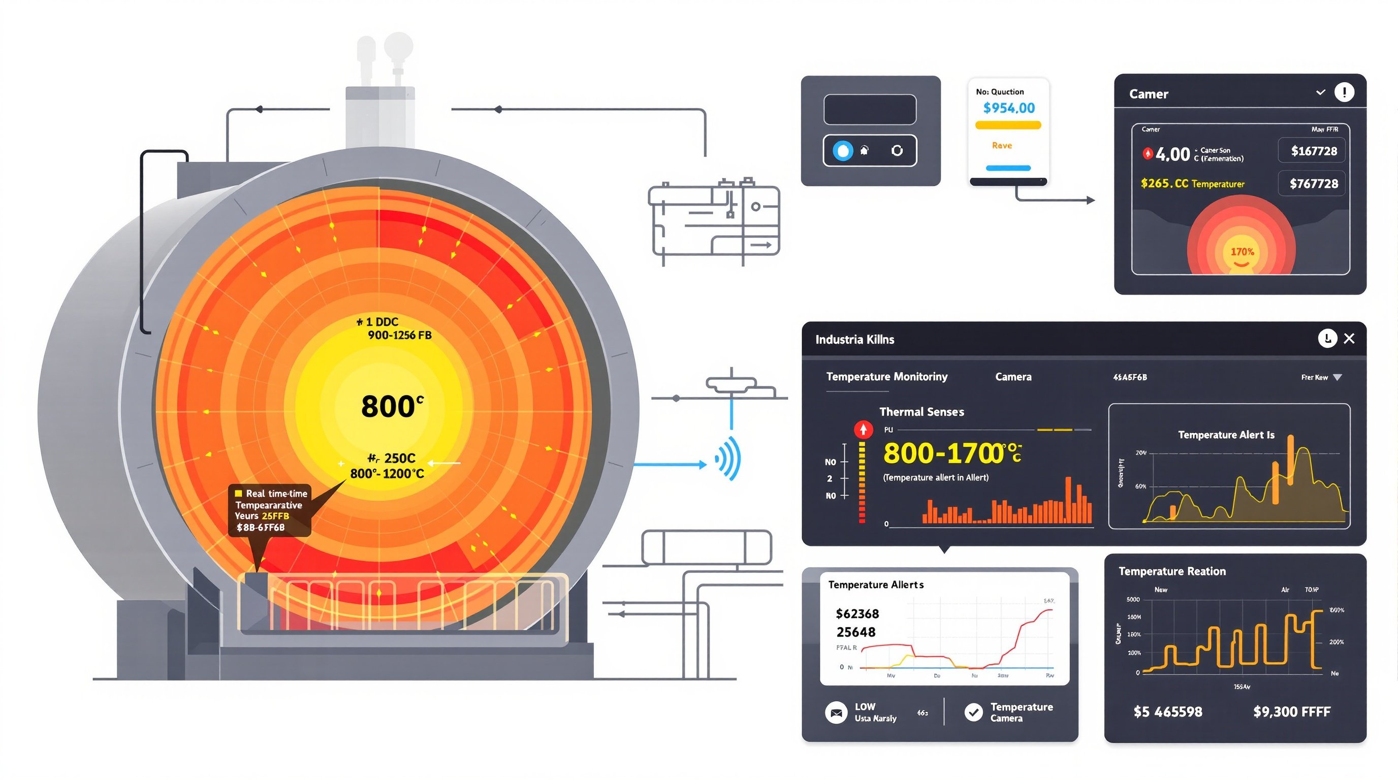 Giám sát Nhiệt độ Lò nung