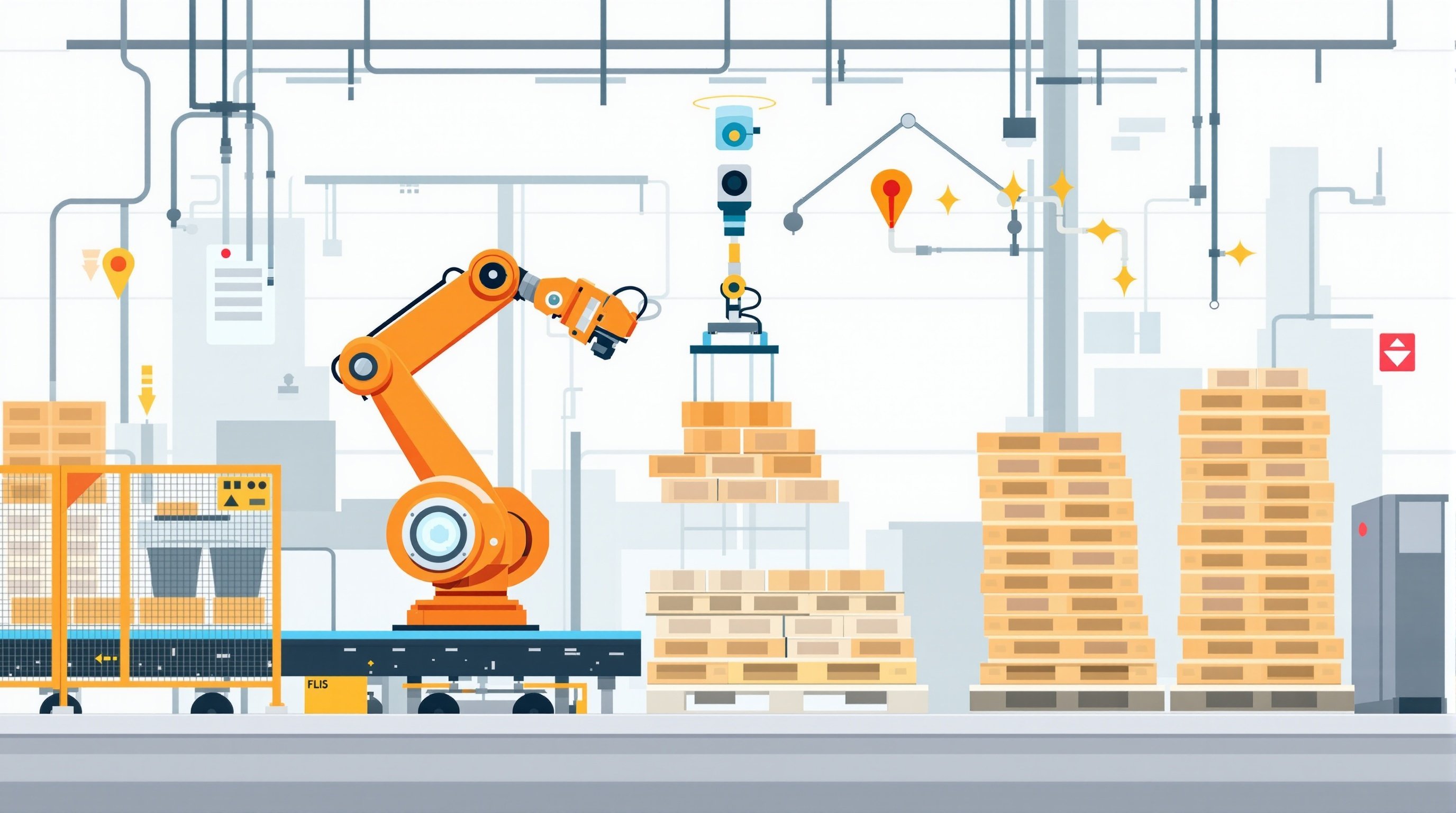 Robotic Palletizing - Xếp pallet Tự động