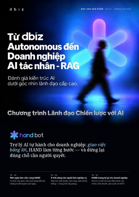 Bìa đặc san giới thiệu HAND Bot, số 01 tháng 10/2026
